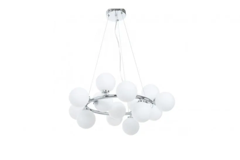 Arrediorg Lampadario di design moderno 15 luci MARSIADA W15 Cromo