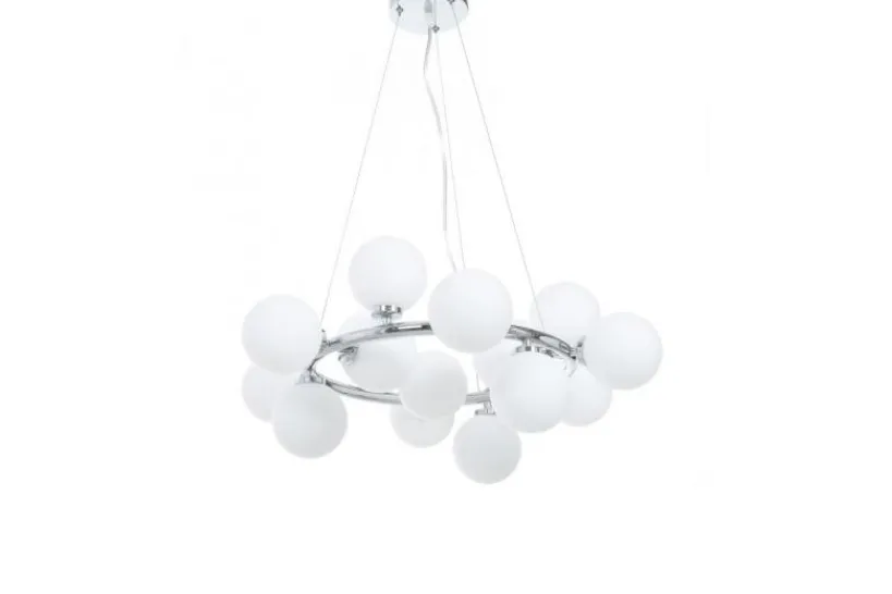 Arrediorg Lampadario di design moderno 15 luci MARSIADA W15 Cromo
