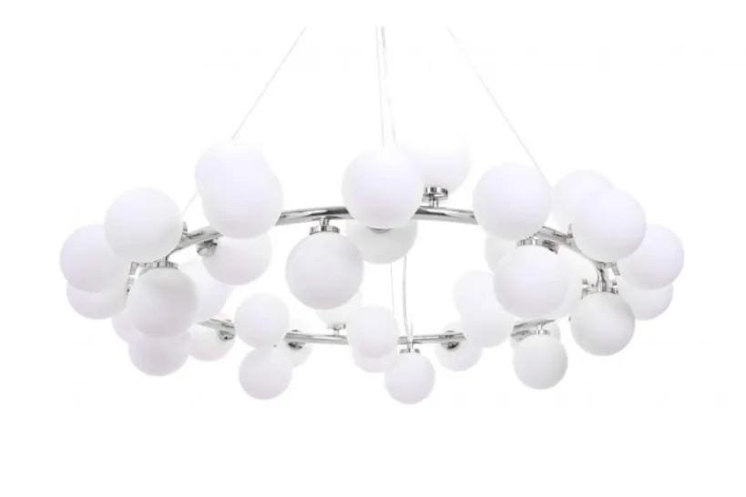 Arrediorg Lampadario di design moderno 40 luci MARSIADA W40 Cromato