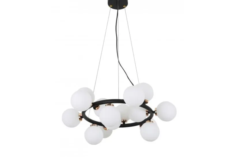 Arrediorg Lampadario di design moderno 15 luci Oro caldo MARSIADA W15