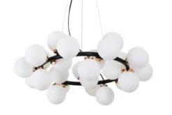 Arrediorg Lampadario di design moderno 25 luci e oro caldo MARSIADA W25