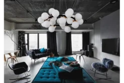 Arrediorg Lampadario di design moderno 25 luci e oro caldo MARSIADA W25