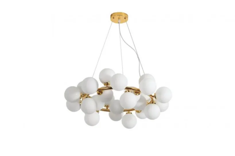 Arrediorg Lampadario di design moderno 25 luci MARSIADA W25 Oro