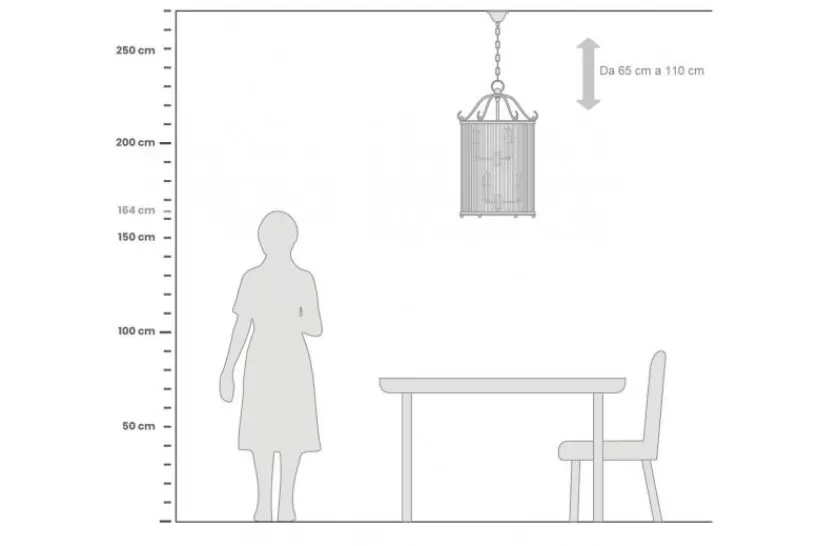 Arrediorg Lampadario di design moderno in e vetro BOSTON W6