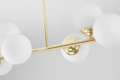 Arrediorg Lampadario dorato a sfera 8 punti luce FINO W8
