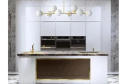 Arrediorg Lampadario dorato a sfera 8 punti luce FINO W8