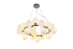 Arrediorg Lampadario 25 luci a sfere in vetro MARSIADA W25 Cromo