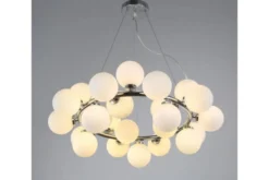 Arrediorg Lampadario 25 luci a sfere in vetro MARSIADA W25 Cromo
