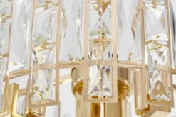 Arrediorg LAMPADARIO MODERNO IN CRISTALLO ORO FIORINA D60