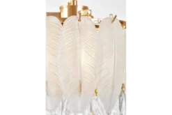 Arrediorg LAMPADARIO MODERNO IN CRISTALLO E ORO CAVALINI D30