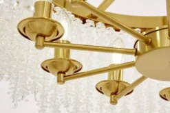 Arrediorg Lampadario moderno con cristalli BALMENA D60