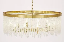 Arrediorg Lampadario moderno con cristalli BALMENA D80