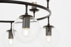 Arrediorg Lampadario rotondo con sfere trasparenti CEREDO NEO W10