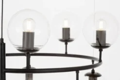 Arrediorg Lampadario rotondo con sfere trasparenti CEREDO NEO W10