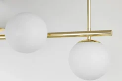Arrediorg LAMPADA SOSPENSIONE MODERNA DA SOFFITTO CLASSIC ORO LEDO W5