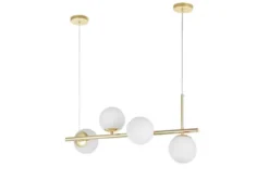 Arrediorg LAMPADA SOSPENSIONE MODERNA DA SOFFITTO CLASSIC ORO LEDO W4