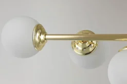 Arrediorg LAMPADA SOSPENSIONE MODERNA DA SOFFITTO CLASSIC ORO FINO W5