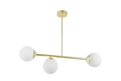 Arrediorg LAMPADA SOSPENSIONE MODERNA DA SOFFITTO CLASSIC ORO FINO W3