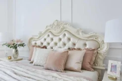 Arrediorg Letto classico imbottito con cornice in legno 180 X 200 BELLA 976