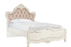 Arrediorg Letto classico imbottito una piazza e mezza legno 120 X 200 BELLA 978