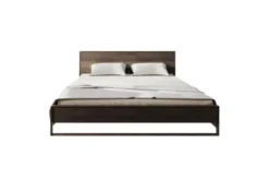 Arrediorg Letto in massello di rovere affumicato 180 x 200