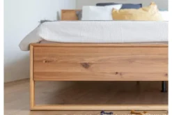 Arrediorg Letto in rovere naturale oliato matrimoniale 180 x 200