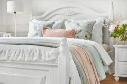 Arrediorg Letto in stile provenzale bianco 160x200 Princess 886