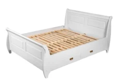 Arrediorg Letto massello pino 160x200 con cassetti toscano shabby