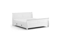 Arrediorg Letto massello pino 160x200 con cassetti toscano shabby