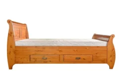 Arrediorg Letto matrimoniale legno massello con cassetti 180x200 shabby toscano