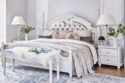 Arrediorg Letto matrimoniale provenzale king size 180x200 Princess 872