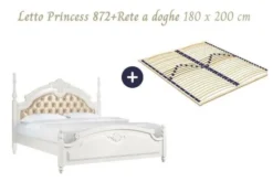 Arrediorg Letto matrimoniale provenzale king size 180x200 Princess 872