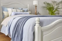 Arrediorg Letto provenzale in legno bianco 1 piazza e mezzo 120 X 200 Princess 810