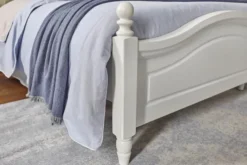 Arrediorg Letto provenzale in legno bianco 1 piazza e mezzo 120 X 200 Princess 810