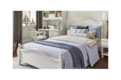 Arrediorg Letto provenzale in legno bianco 1 piazza e mezzo 120 X 200 Princess 810
