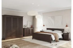 Arrediorg Letto shabby classico pino massello 160x200 Rosella