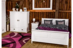 Arrediorg Letto shabby toscano in legno massello pino 180x200
