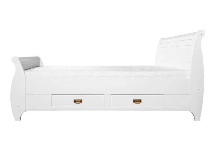 Arrediorg Letto shabby toscano in legno massello pino 180x200