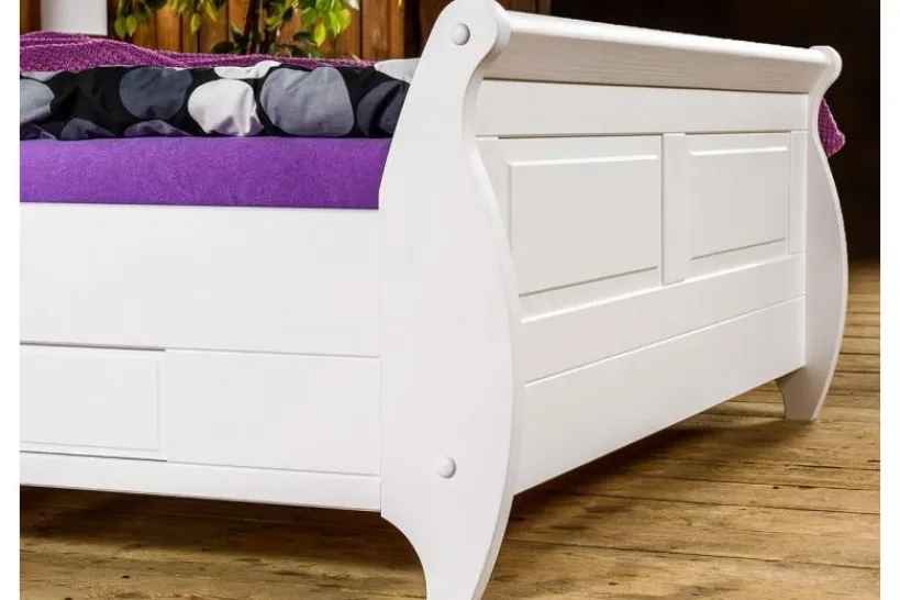 Arrediorg Letto shabby toscano in legno massello pino 180x200