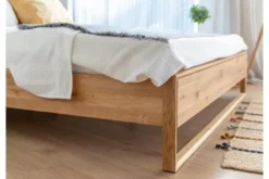 Arrediorg Letto 140x200 in rovere massello naturale oliato design moderno