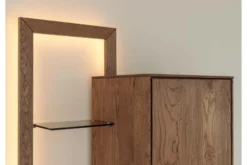 Arrediorg Libreria a parete moderna in rovere massello