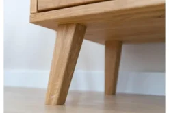 Arrediorg Libreria in legno naturale massello con cassetti
