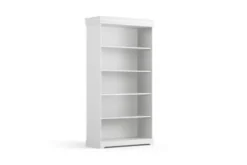 Arrediorg Libreria legno massello bianca stile shabby toscano