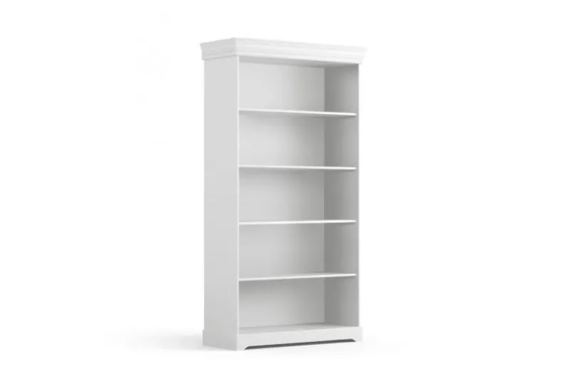 Arrediorg Libreria legno massello bianca stile shabby toscano
