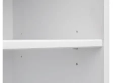 Arrediorg Libreria shabby chic pino massello bianco con cornice color rovere