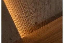 Arrediorg Libreria sospesa moderna in legno naturale massello