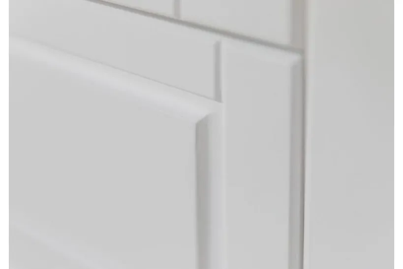 Arrediorg Madia shabby country bicolore bianco tabacco in pino massello
