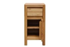 Arrediorg Mobiletto con cassetto in legno naturale massello oliato