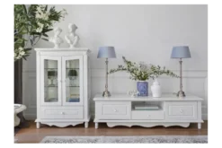 Arrediorg Mobile TV basso Bianco stile provenzale Princess 860