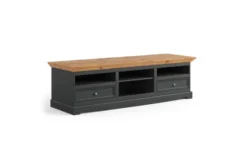 Arrediorg Mobile tv pino massello grafite e naturale shabby chic